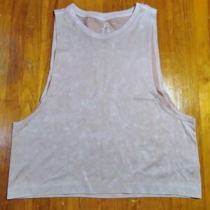 OFFLINE by Aerie Tie Dye Muscle Tank‎ Top XXS Beige White Athletic